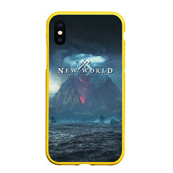 Чехол iPhone XS Max матовый New World