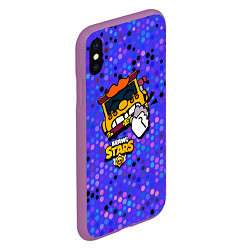 Чехол iPhone XS Max матовый Грифф Griff Brawl Stars, цвет: 3D-фиолетовый — фото 2