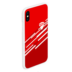 Чехол iPhone XS Max матовый DUCATI ДУКАТИ, цвет: 3D-белый — фото 2