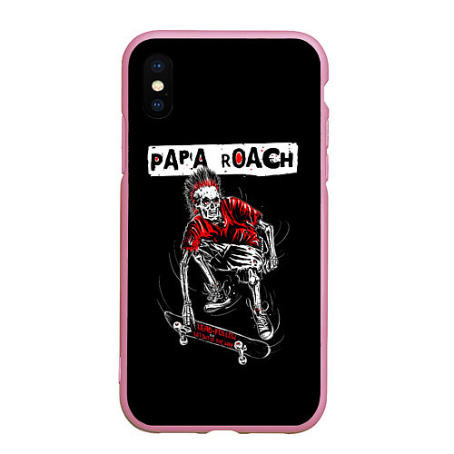 Чехол iPhone XS Max матовый Skater boy / 3D-Розовый – фото 1