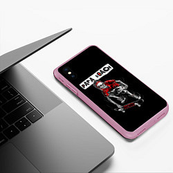 Чехол iPhone XS Max матовый Skater boy, цвет: 3D-розовый — фото 2