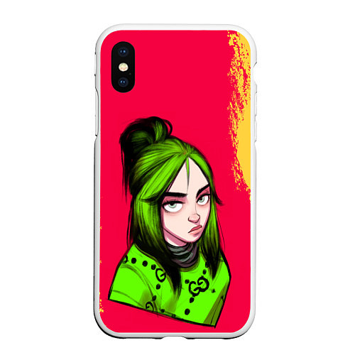 Чехол iPhone XS Max матовый BILLIE EILISH БИЛЛИ АЙЛИШ Z / 3D-Белый – фото 1