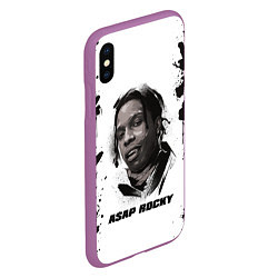 Чехол iPhone XS Max матовый АСАП ASAP ROCKY Z, цвет: 3D-фиолетовый — фото 2