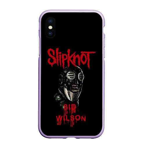 Чехол iPhone XS Max матовый SID WILSON SLIPKNOT СЛИПКНОТ Z / 3D-Светло-сиреневый – фото 1