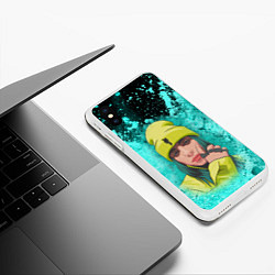 Чехол iPhone XS Max матовый BILLIE EILISH БИЛЛИ АЙЛИШ Z, цвет: 3D-белый — фото 2