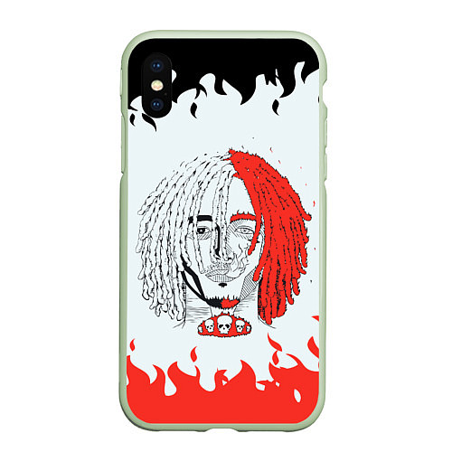 Чехол iPhone XS Max матовый LIL PUMP ЛИЛ ПАМП Z / 3D-Салатовый – фото 1