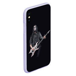 Чехол iPhone XS Max матовый James Root, цвет: 3D-светло-сиреневый — фото 2