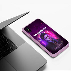 Чехол iPhone XS Max матовый BILLIE EILISH GLITCH Z, цвет: 3D-сиреневый — фото 2