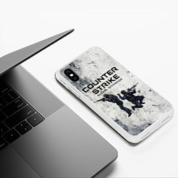 Чехол iPhone XS Max матовый COUNTER TERRORIST CS GO Z, цвет: 3D-белый — фото 2