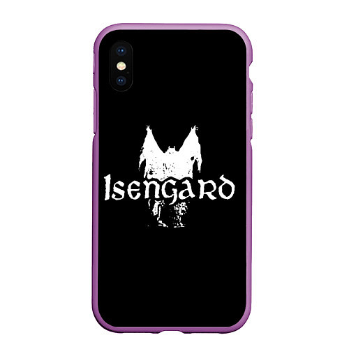 Чехол iPhone XS Max матовый Isengard / 3D-Фиолетовый – фото 1