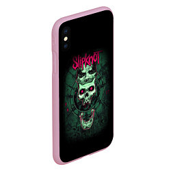 Чехол iPhone XS Max матовый SLIPKNOT, цвет: 3D-розовый — фото 2