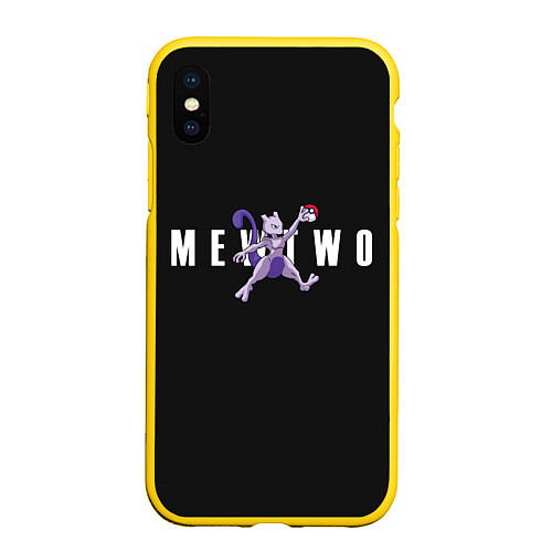 Чехол iPhone XS Max матовый Mewtwo x nba / 3D-Желтый – фото 1
