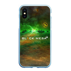 Чехол iPhone XS Max матовый BLACK MESA HALF-LIFE Z, цвет: 3D-голубой