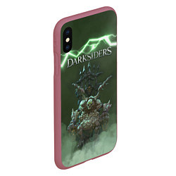 Чехол iPhone XS Max матовый Darksiders Гнев Войны Z, цвет: 3D-малиновый — фото 2