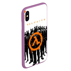 Чехол iPhone XS Max матовый HL HALF-LIFE Z, цвет: 3D-фиолетовый — фото 2