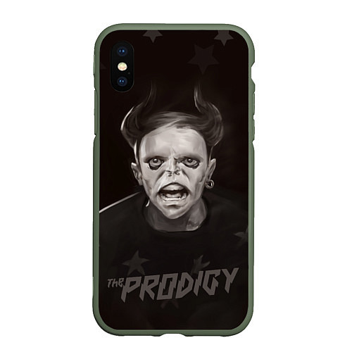 Чехол iPhone XS Max матовый Keith Flint THE PRODIGY Z / 3D-Темно-зеленый – фото 1