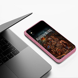 Чехол iPhone XS Max матовый IRON MAIDEN АЙРОН МЕЙДЕН Z, цвет: 3D-малиновый — фото 2