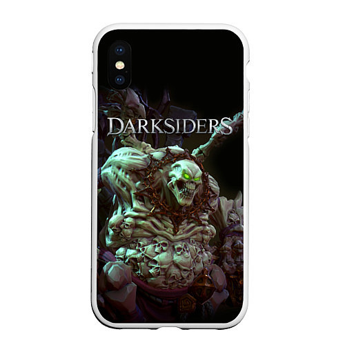 Чехол iPhone XS Max матовый Гнев Войны Darksiders Z / 3D-Белый – фото 1