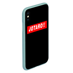 Чехол iPhone XS Max матовый Jotaro!!, цвет: 3D-мятный — фото 2