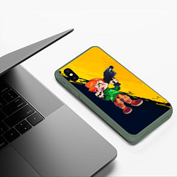 Чехол iPhone XS Max матовый FNF PICO ПИКО, цвет: 3D-темно-зеленый — фото 2