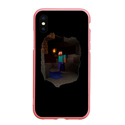 Чехол iPhone XS Max матовый Minecraft: в Поисках Счастья, цвет: 3D-баблгам