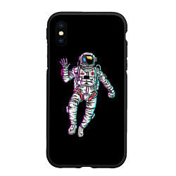 Чехол iPhone XS Max матовый Космонавт