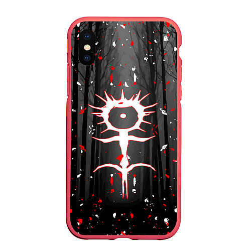 Чехол iPhone XS Max матовый GHOSTEMANE / 3D-Красный – фото 1