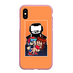 Чехол iPhone XS Max матовый Boyfriend, Girlfriend, Tankman