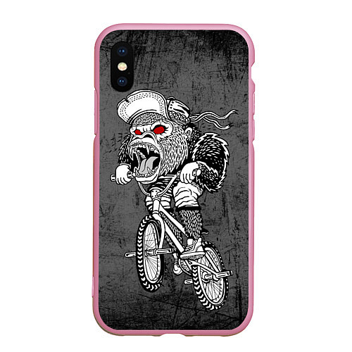 Чехол iPhone XS Max матовый Junk Ride / 3D-Розовый – фото 1