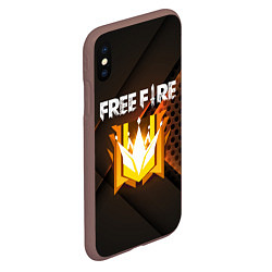 Чехол iPhone XS Max матовый FREE FIRE GRAND MASTER, цвет: 3D-коричневый — фото 2