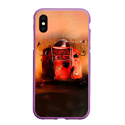 Чехол iPhone XS Max матовый Агата Кристи OPIUM, цвет: 3D-фиолетовый
