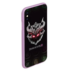 Чехол iPhone XS Max матовый Руны Darksiders 3 Z, цвет: 3D-сиреневый — фото 2