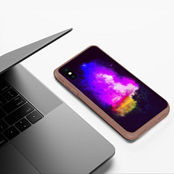 Чехол iPhone XS Max матовый ТУМАННОСТЬ, цвет: 3D-коричневый — фото 2