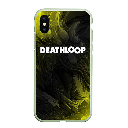 Чехол iPhone XS Max матовый Deathloop - Hyperbeast / 3D-Салатовый – фото 1