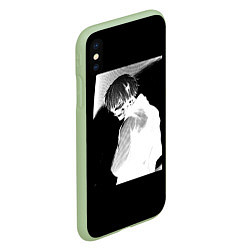 Чехол iPhone XS Max матовый Dead Inside TOKYO GHOUL, цвет: 3D-салатовый — фото 2