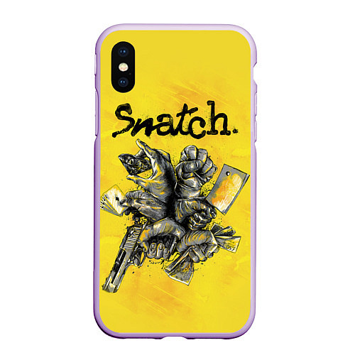 Чехол iPhone XS Max матовый Snatch: Art / 3D-Сиреневый – фото 1