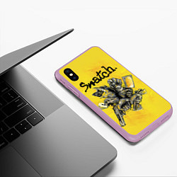 Чехол iPhone XS Max матовый Snatch: Art, цвет: 3D-сиреневый — фото 2