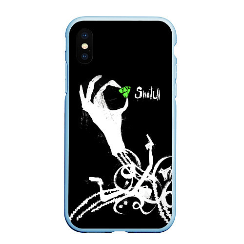 Чехол iPhone XS Max матовый Snatch: Emerald / 3D-Голубой – фото 1