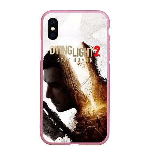 Чехол iPhone XS Max матовый Dying Light 2 Original / 3D-Розовый – фото 1