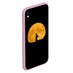 Чехол iPhone XS Max матовый Путь самурая, цвет: 3D-розовый — фото 2
