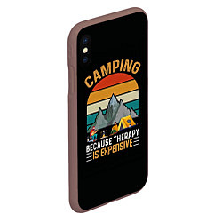 Чехол iPhone XS Max матовый Camping, цвет: 3D-коричневый — фото 2