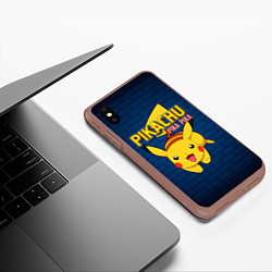 Чехол iPhone XS Max матовый ПИКА ПИКА PIKA PIKA, цвет: 3D-коричневый — фото 2
