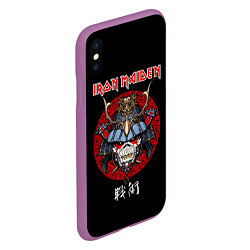 Чехол iPhone XS Max матовый Iron Maiden, Senjutsu, цвет: 3D-фиолетовый — фото 2