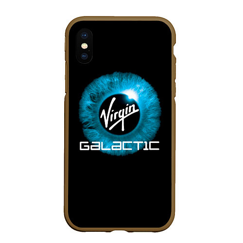 Чехол iPhone XS Max матовый Virgin Galactic Вирджин Галактик / 3D-Коричневый – фото 1