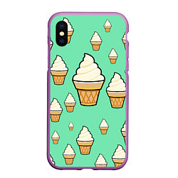 Чехол iPhone XS Max матовый Мороженое - Ice Cream Party
