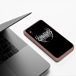 Чехол iPhone XS Max матовый Winterfylleth, цвет: 3D-коричневый — фото 2
