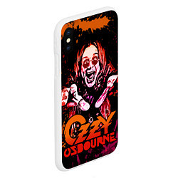 Чехол iPhone XS Max матовый Ozzy Osbourne, цвет: 3D-белый — фото 2