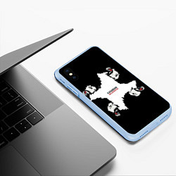 Чехол iPhone XS Max матовый KASABIAN, цвет: 3D-голубой — фото 2