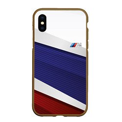 Чехол iPhone XS Max матовый BMW БМВ Z, цвет: 3D-коричневый