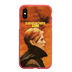Чехол iPhone XS Max матовый Low - David Bowie, цвет: 3D-красный